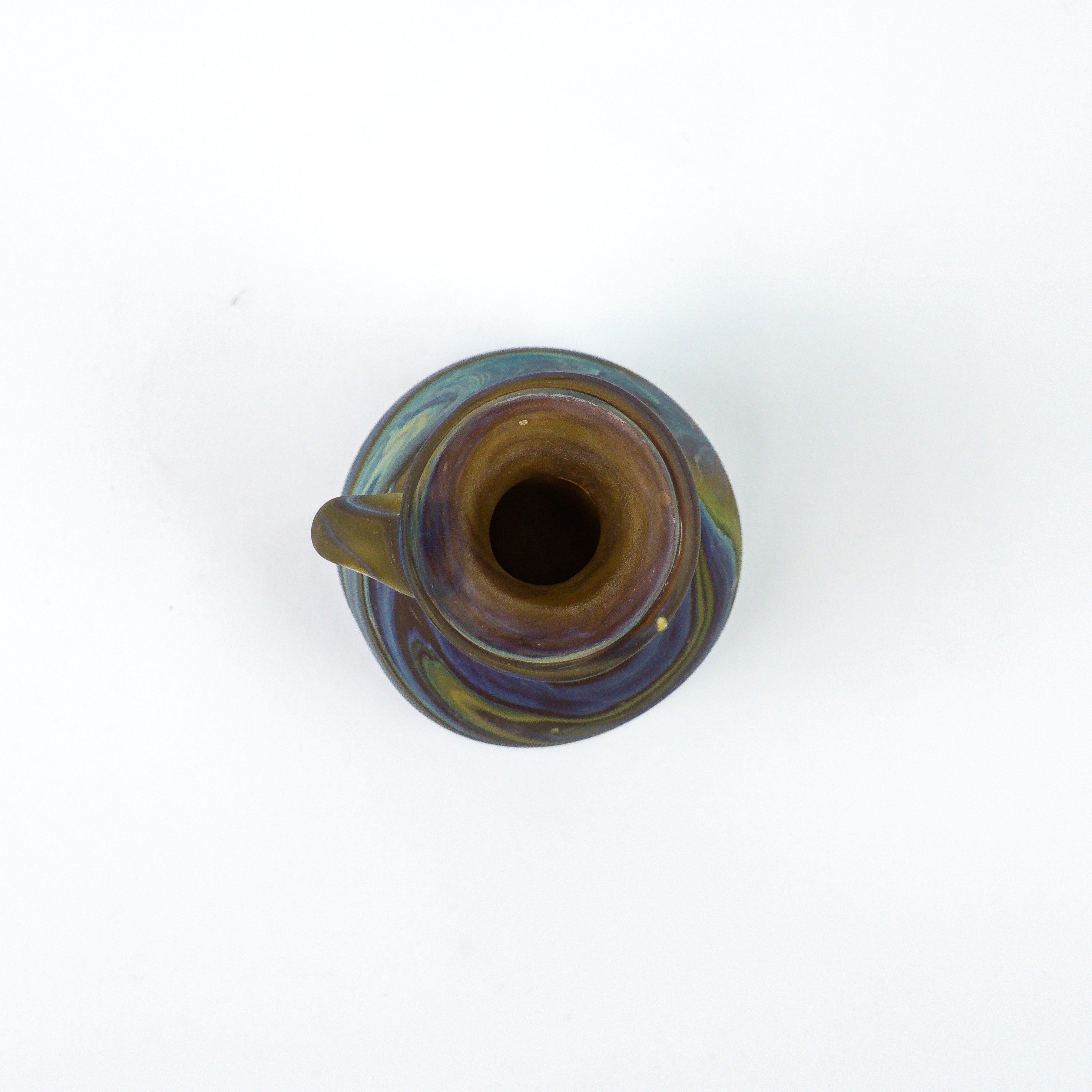 Hebron Mini Carafe / Vase Brown – Recycled Glass &amp; Handblown