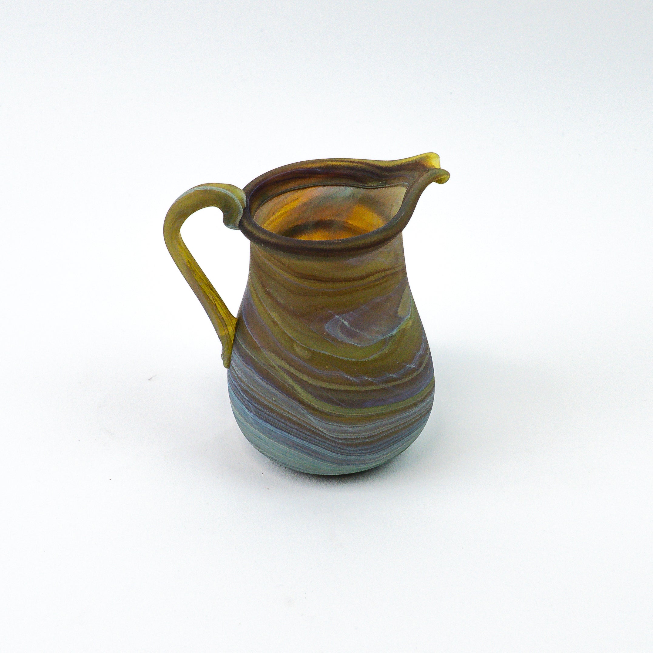 Hebron Mini Carafe / Vase Brown – Recycled Glass &amp; Handblown