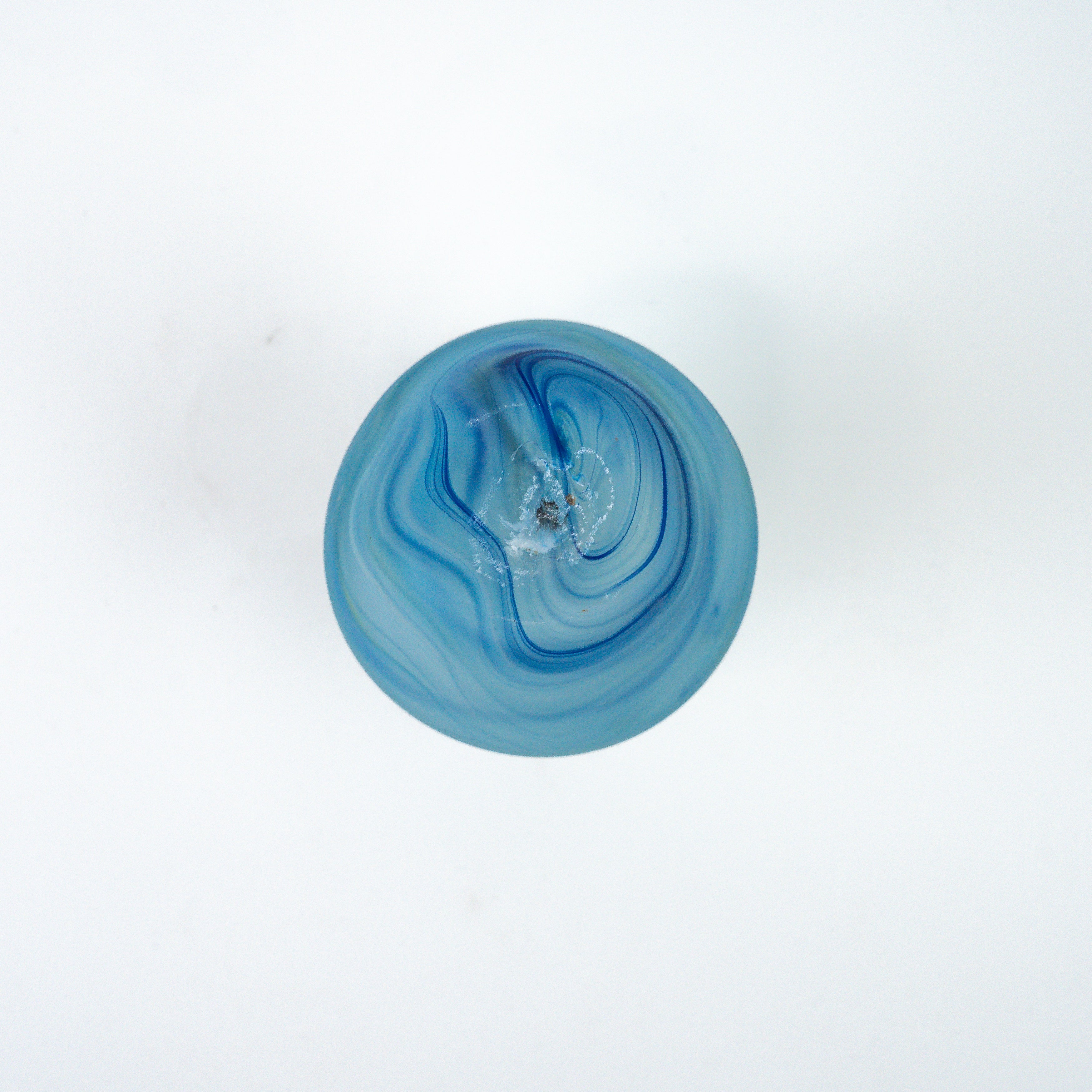 Hebron Mini Vase Sky Blue – Recycled Glass &amp; Hand-Blown