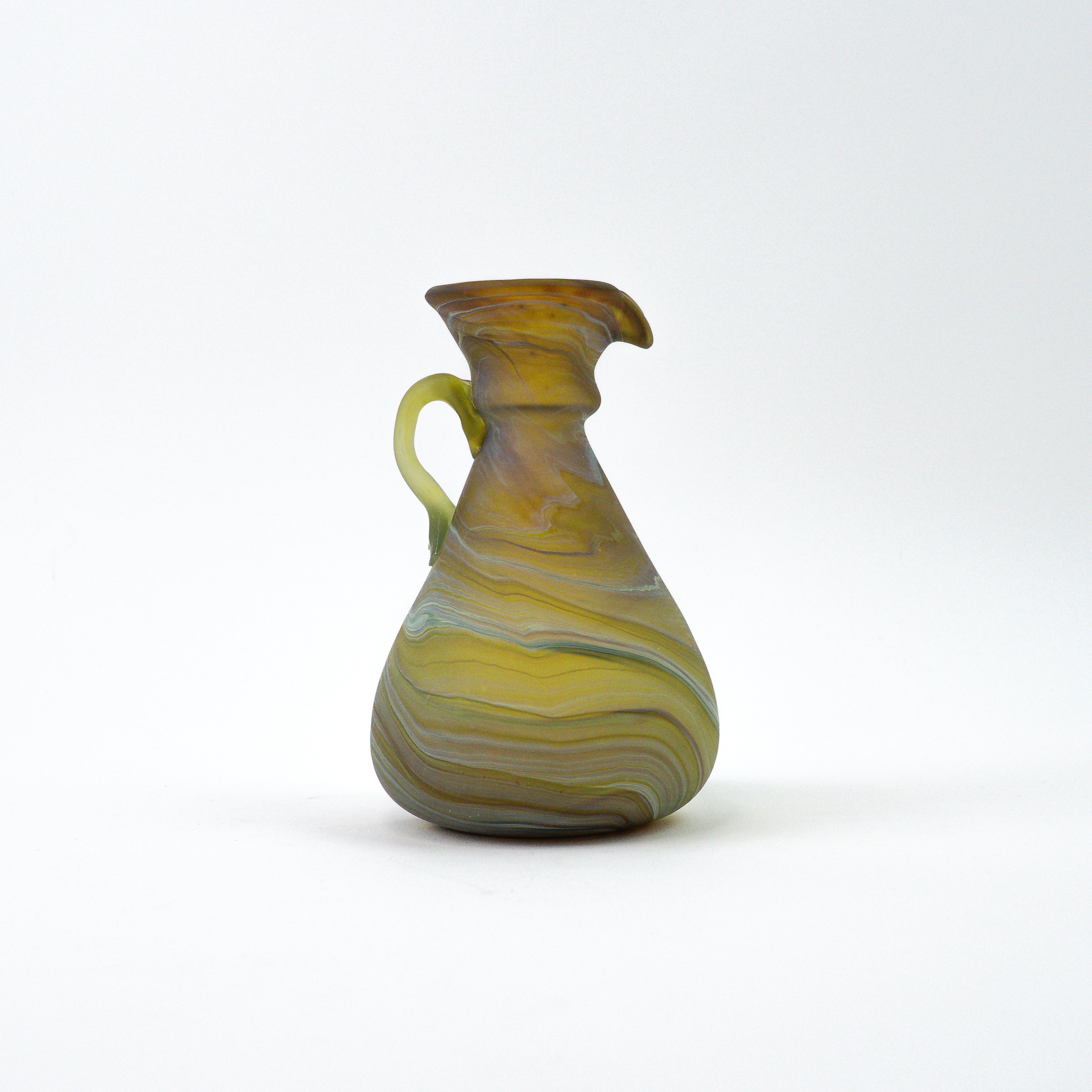 Hebron Mini Carafe / Vase Brown – Recycled Glass &amp; Handblown