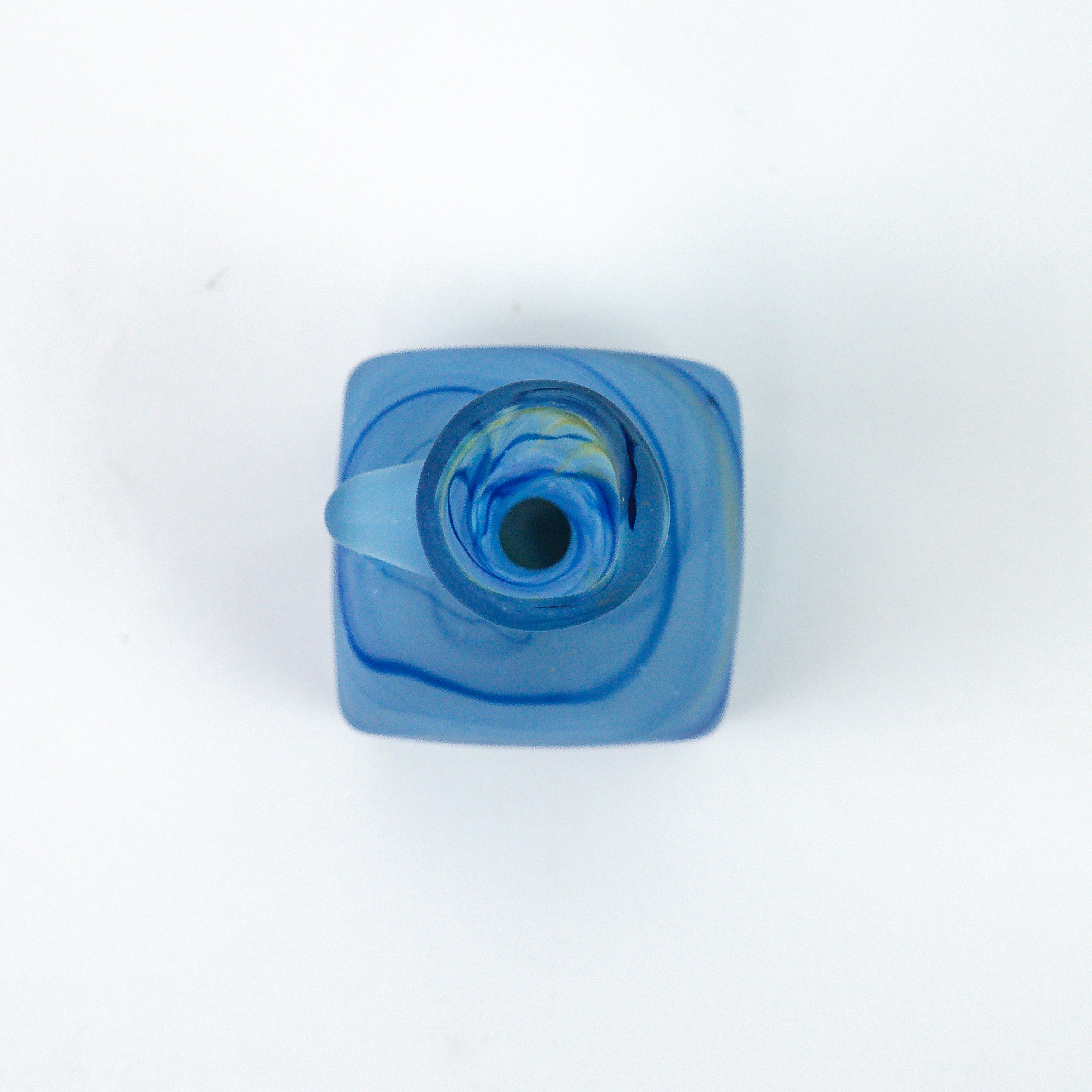 Hebron Mini Carafe / Vase Sky Blue – Recycled Glass &amp; Hand-Blown