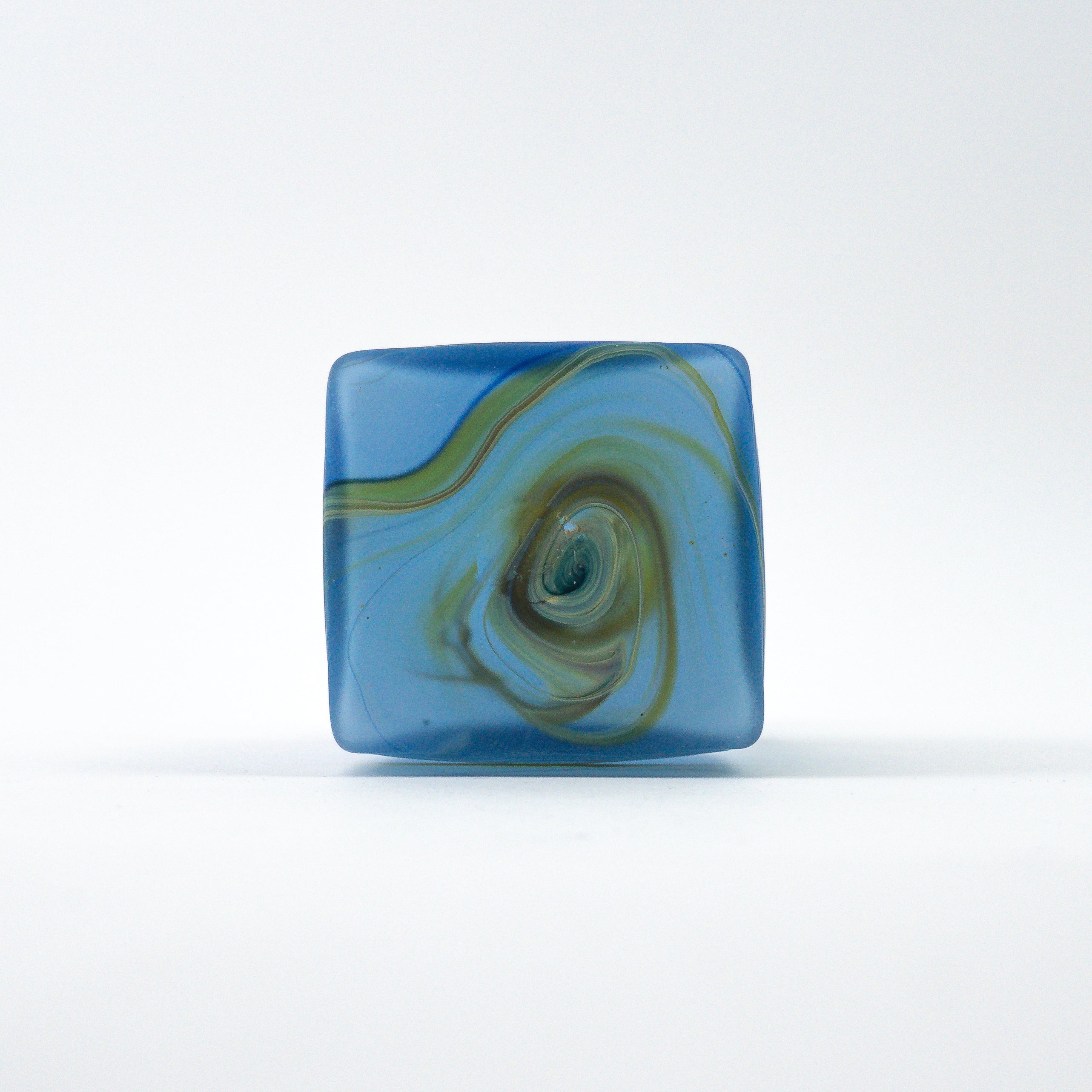 Hebron Mini Carafe / Vase Sky Blue – Recycled Glass &amp; Hand-Blown