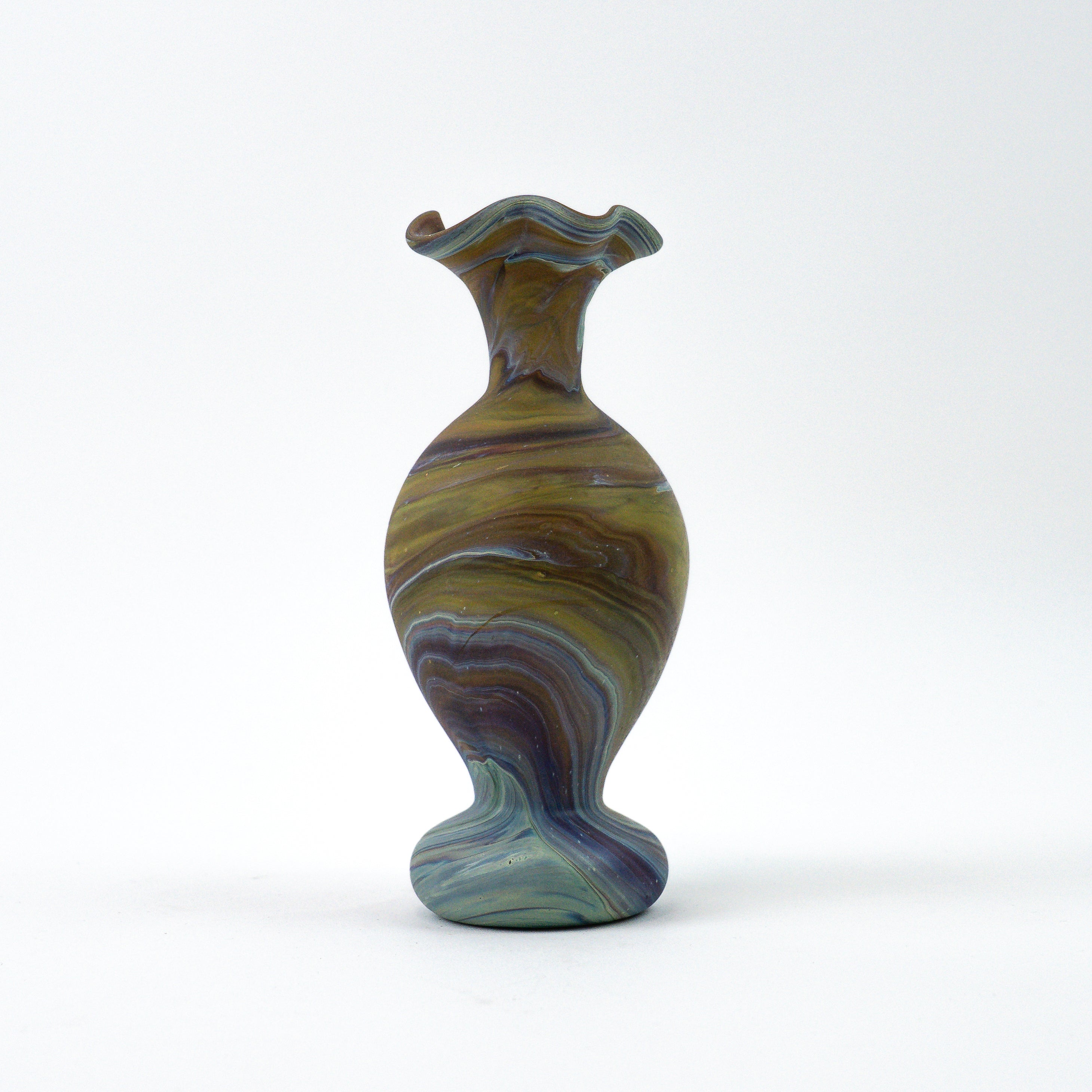 Hebron Mini Vase Brown – Recycled Glass &amp; Hand-blown