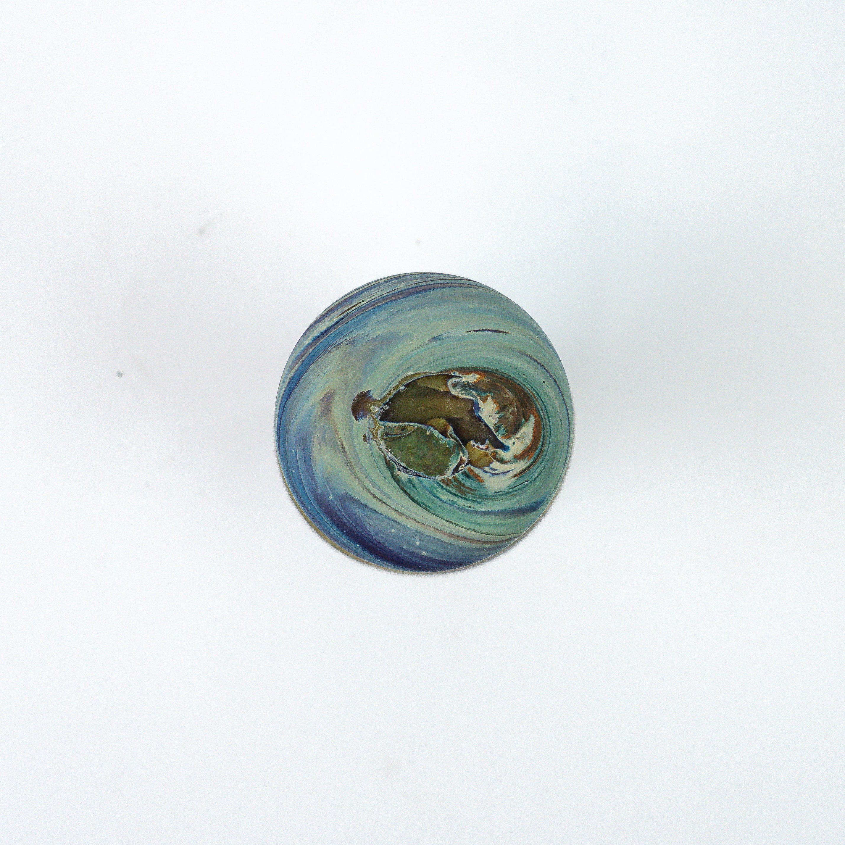 Hebron Mini Vase Brown – Recycled Glass &amp; Hand-blown