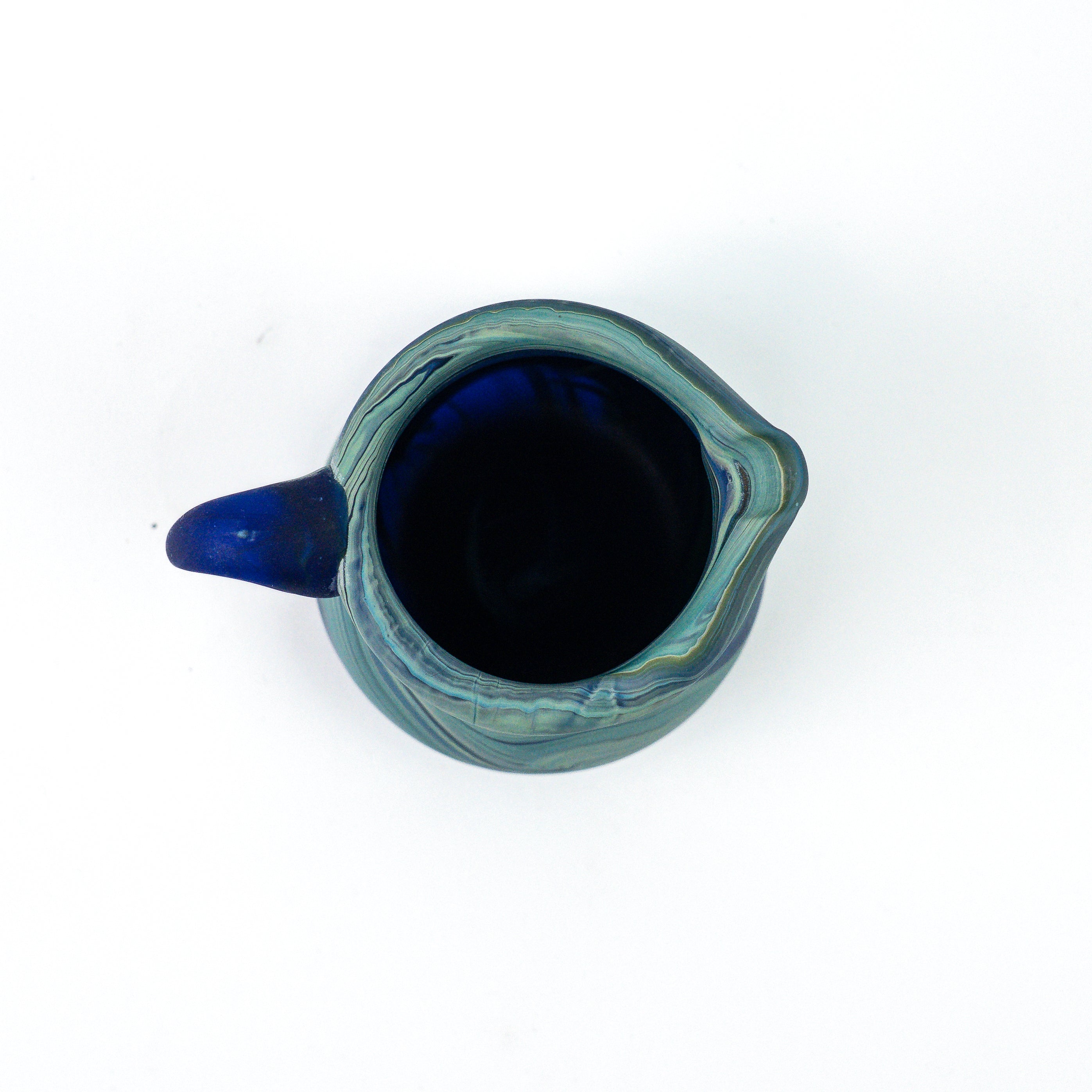 Hebron Mini Carafe / Vase Sky Blue – Recycled Glass &amp; Hand-Blown