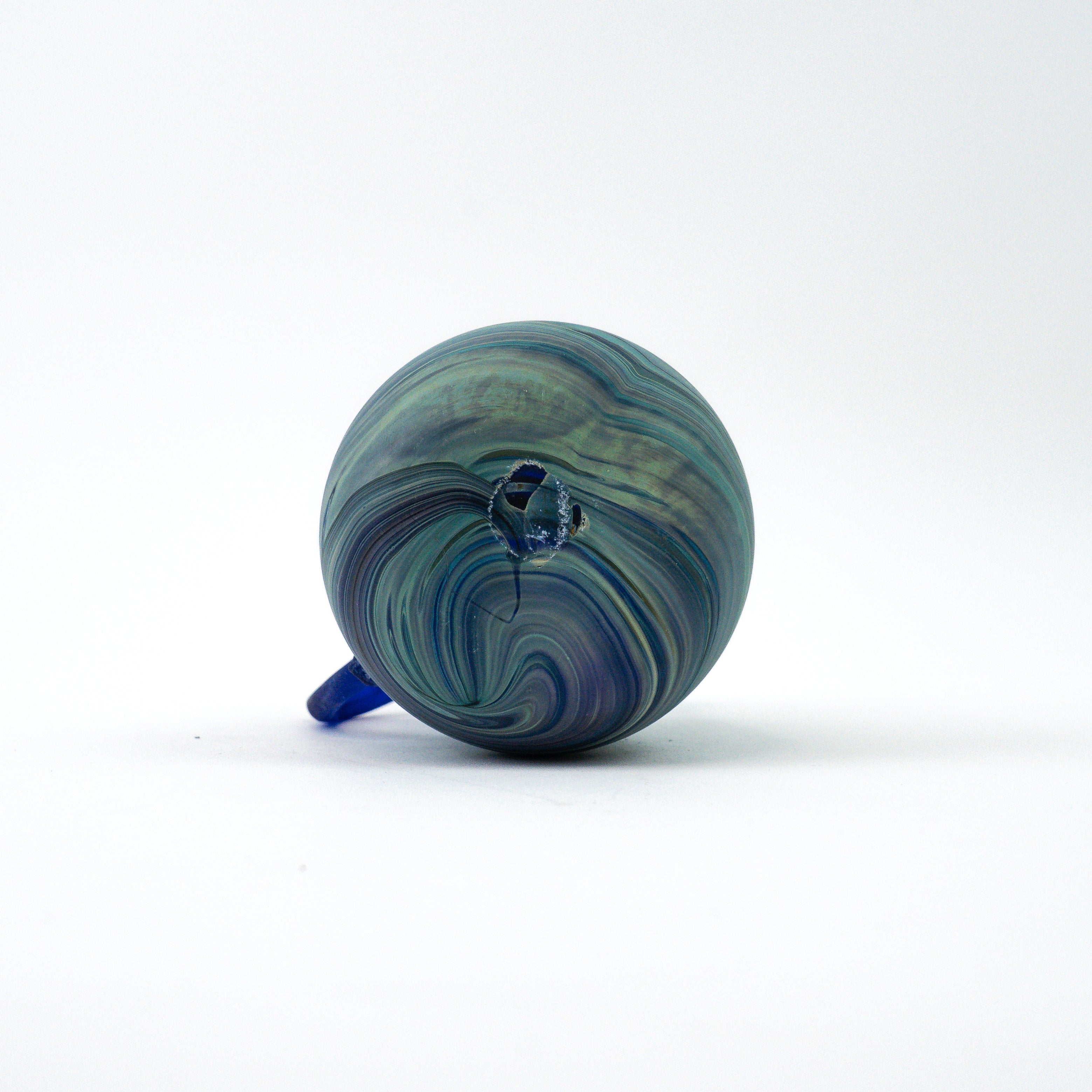 Hebron Mini Carafe / Vase Sky Blue – Recycled Glass &amp; Hand-Blown