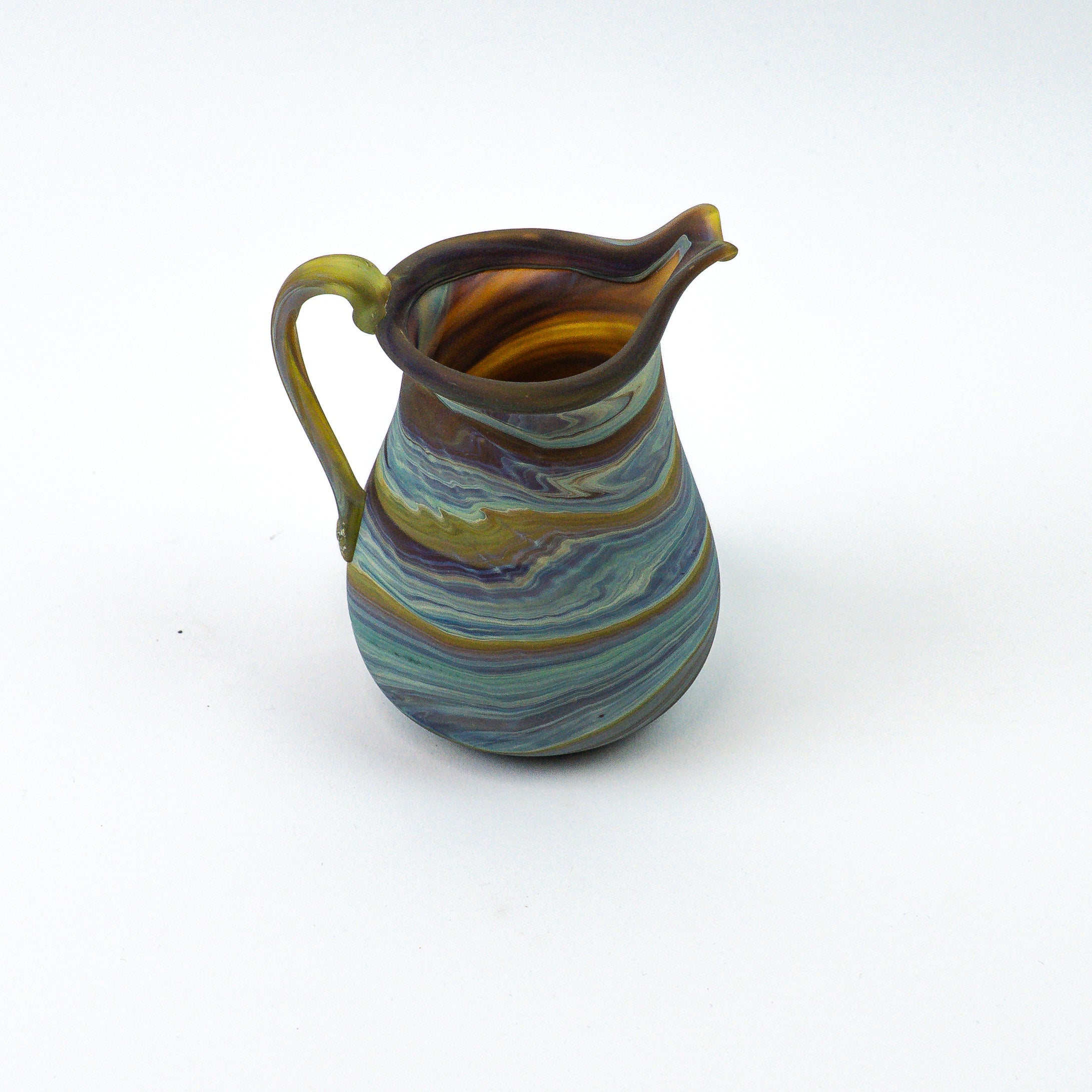 Hebron Mini Carafe / Vase Brown – Recycled Glass &amp; Handblown