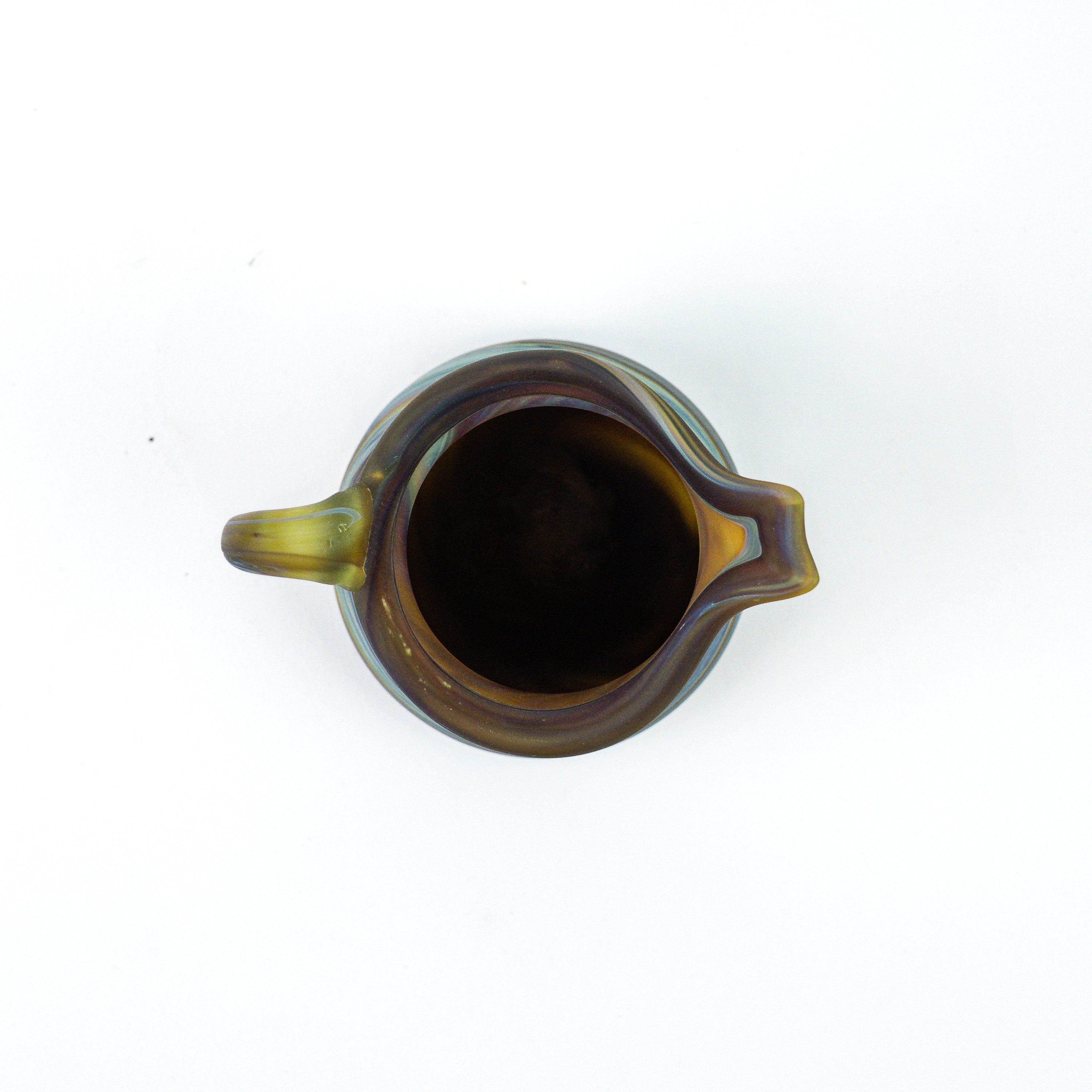 Hebron Mini Carafe / Vase Brown – Recycled Glass &amp; Handblown