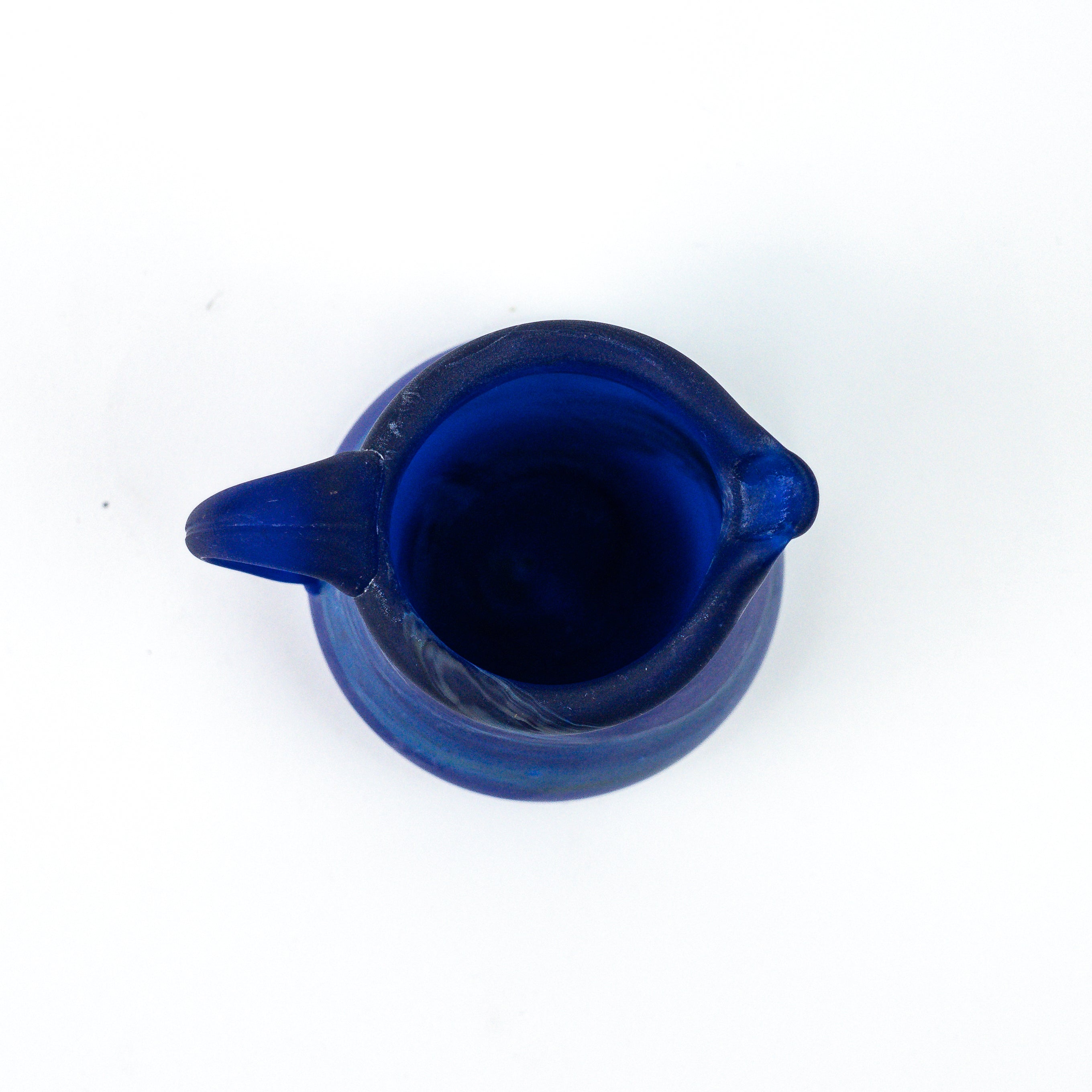 Hebron Mini Carafe / Vase Blue – Recycled Glass &amp; Handblown
