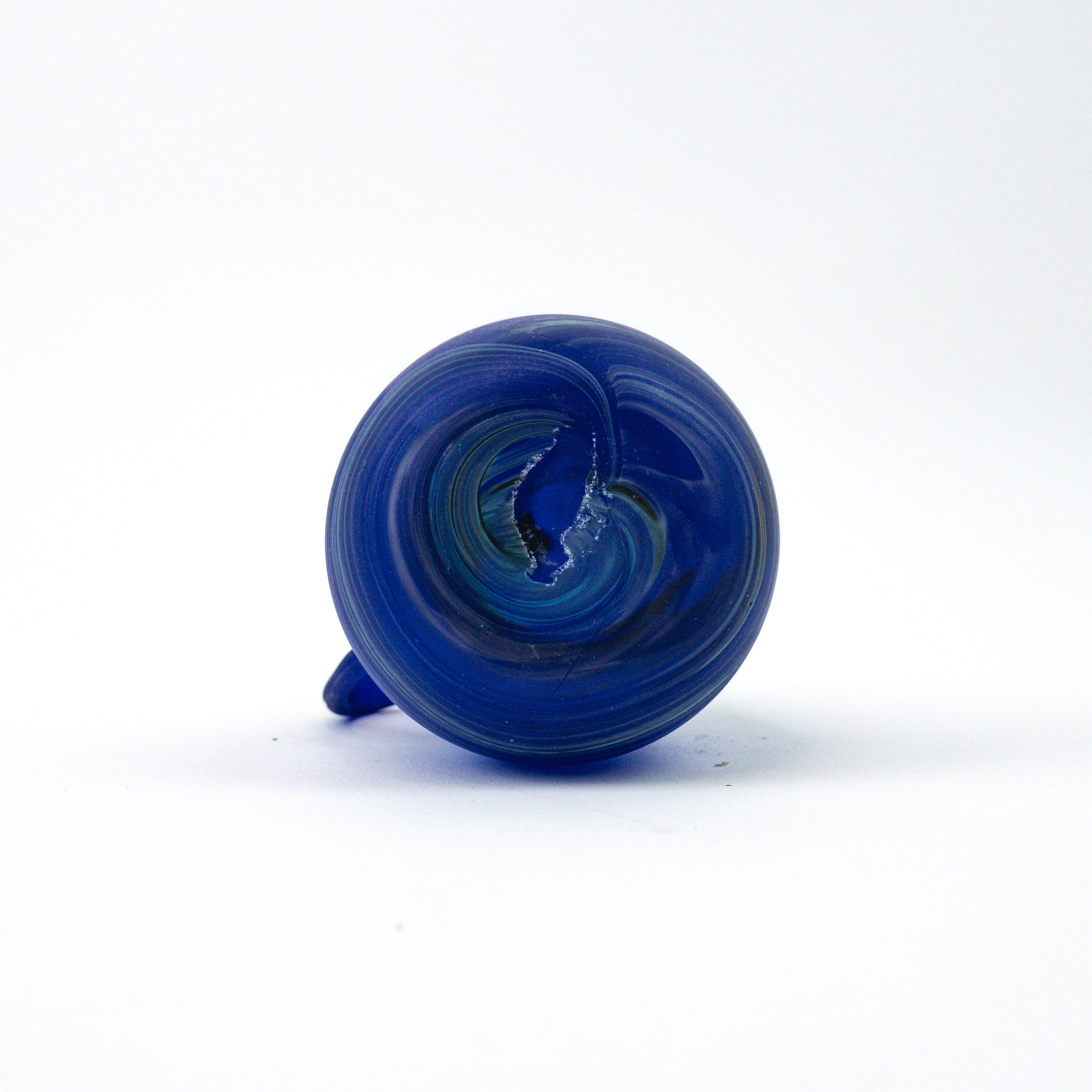 Hebron Mini Carafe / Vase Blue – Recycled Glass &amp; Handblown