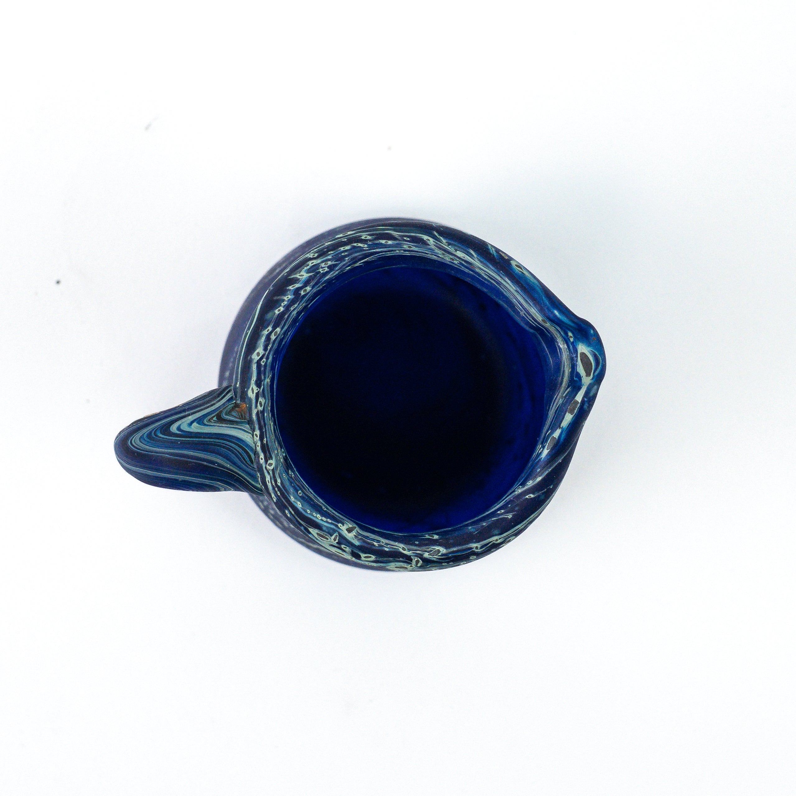 Hebron Mini Carafe / Vase Blue – Recycled Glass &amp; Handblown
