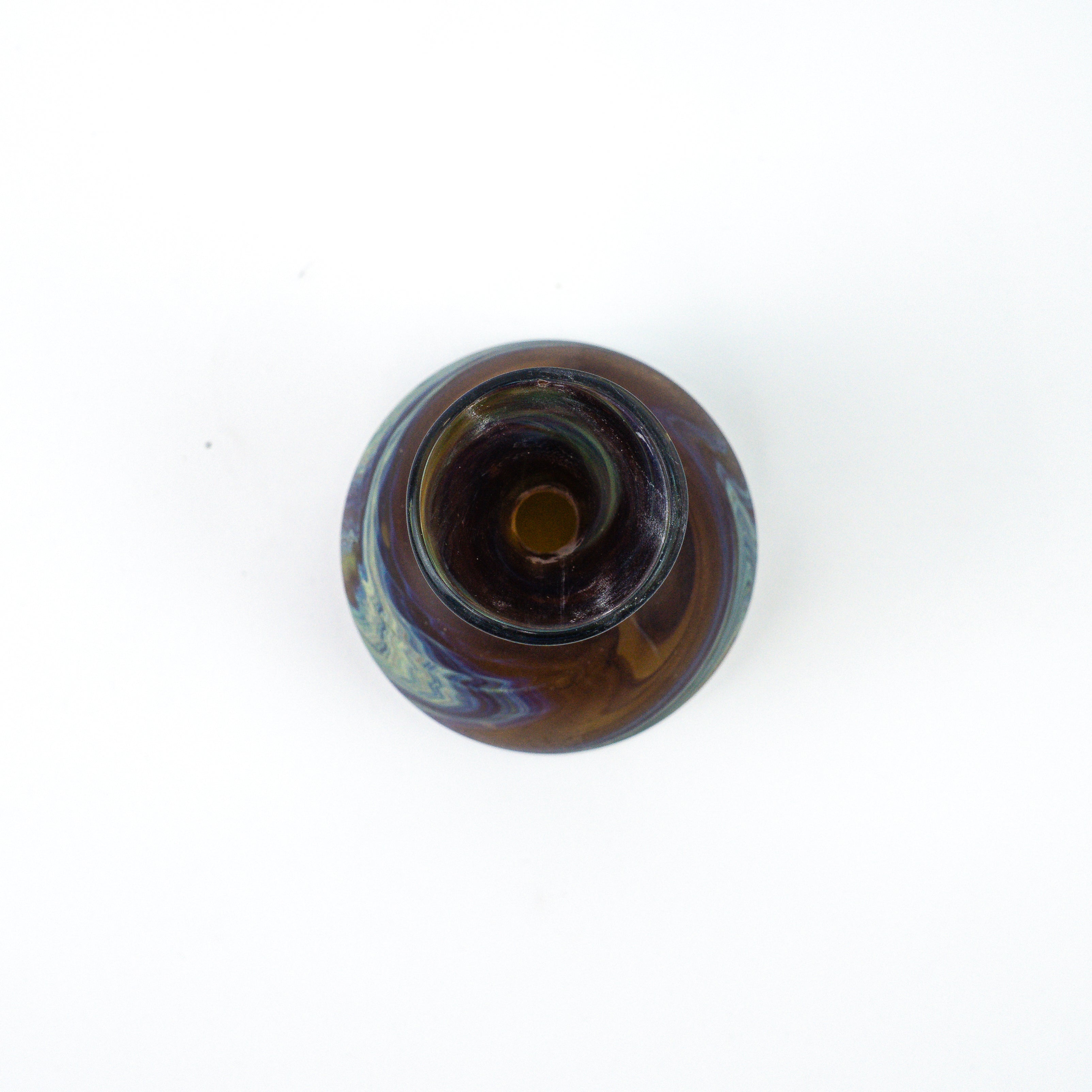 Hebron Mini Vase Brown – Recycled Glass &amp; Hand-blown