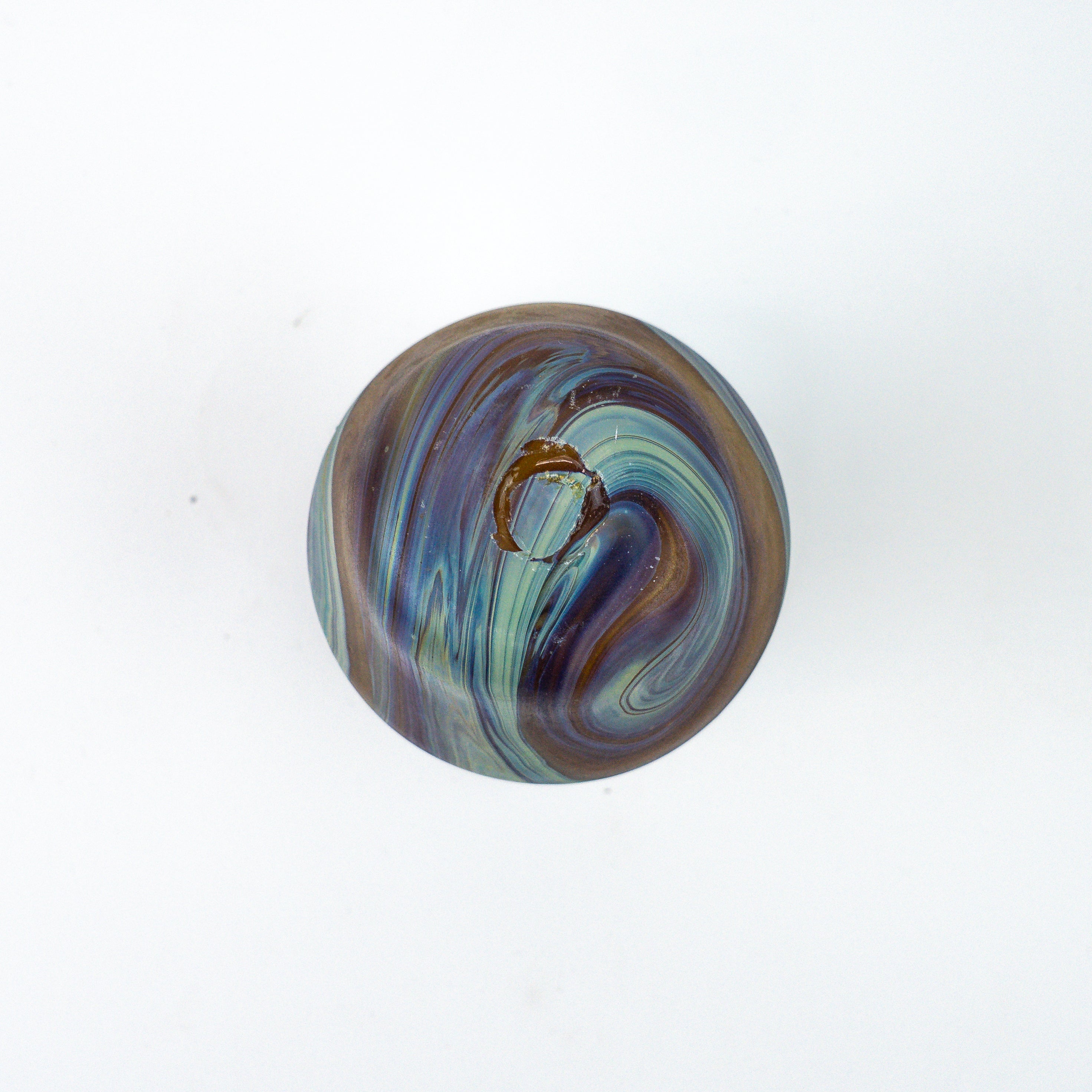 Hebron Mini Vase Brown – Recycled Glass &amp; Hand-blown