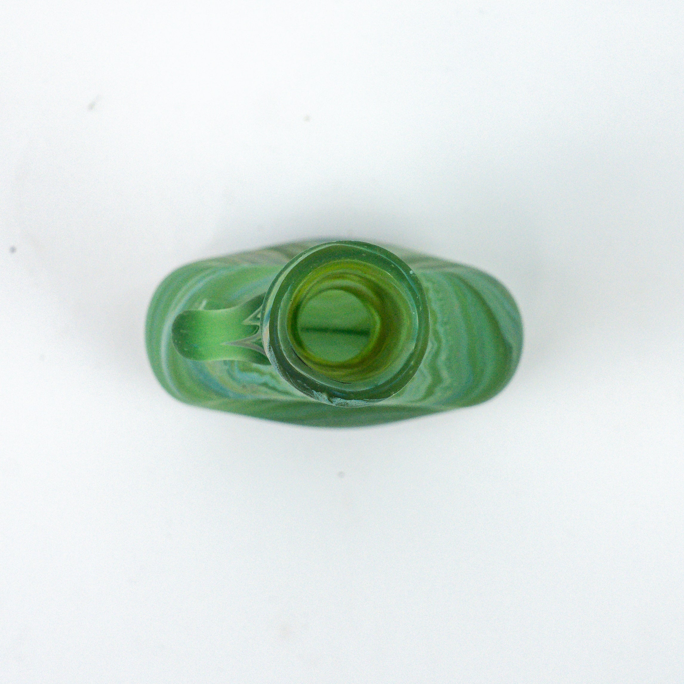 Hebron Mini Carafe / Vase Green – Recycled Glass &amp; Handblown