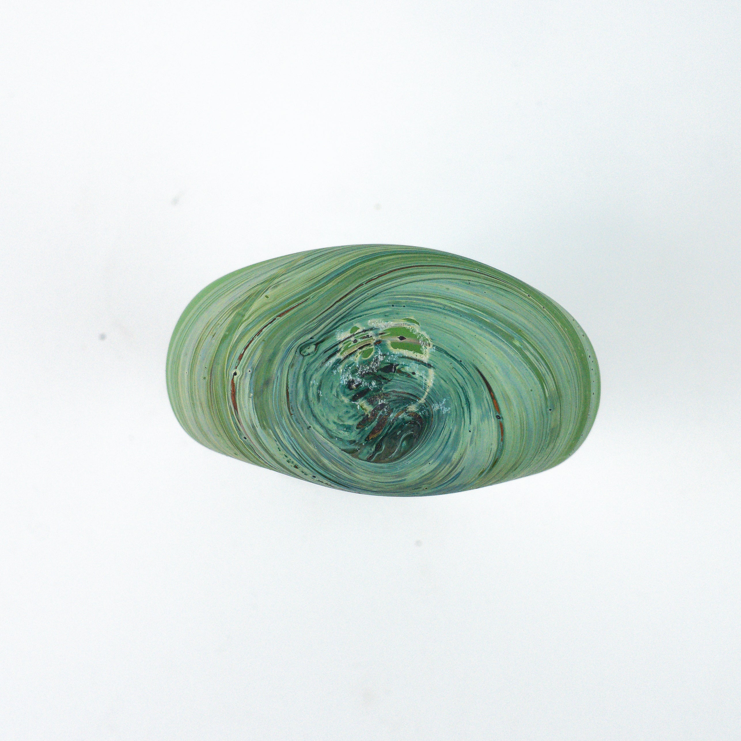 Hebron Mini Carafe / Vase Green – Recycled Glass &amp; Handblown
